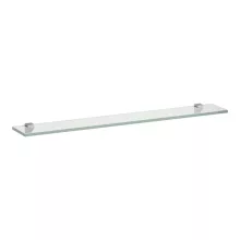   Laufen Frame 25 víztiszta üvegpolc 80x12 cm fényes alumínium rögzítővel H4475849000001