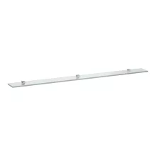   Laufen Frame 25 víztiszta üvegpolc 130x12 cm fényes alumínium rögzítővel H4475889000001