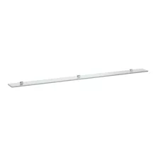   Laufen Frame 25 víztiszta üvegpolc 150x12 cm fényes alumínium rögzítővel H4475899000001