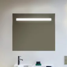   Laufen Leelo keretes tükör 80x70 cm világítással, kapcsoló nélkül H4476419501441