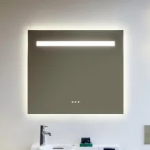   Laufen Leelo szenzoros tükör 80x70 világítással, fény és színhőmérséklet szabályzóval H4476439501441