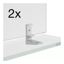   Laufen Frame 25 fényes alumínium polctartó Laufen tükörhöz (2db) H4907179000001
