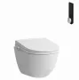 Laufen Cleanet Pro bidé WC kombi szett – perem nélküli fali WC és bidé ülőke fehér kivitelben