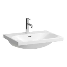   Laufen Lua kerámia mosdó 60x46cm 1 csaplyukkal, LCC bevonattal, fehér H8100834001041