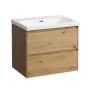 Laufen Lua kerámia mosdó túlfolyóval 65x46 cm csaplyuk nélkül, LCC bevonattal, fehér H8100844001091
