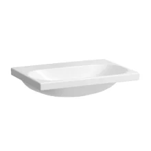   Laufen Lua kerámia mosdó 65x46 cm csaplyuk és túlfolyó nélkül, LCC bevonattal fehér H8100844001421