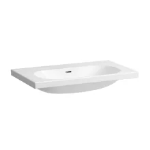   Laufen Lua kerámia mosdó csaplyuk nélkül 80x46 cm túlfolyóval, LCC bevonattal, fehér H8100874001091