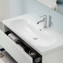   Laufen Lua kerámia mosdó 100x46cm csaplyukkal és túlfolyóval, LCC bevonattal, fehér H8100894001041