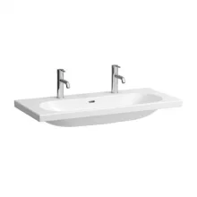   Laufen Lua kerámia mosdó 100x46cm 2 csaplyukkal, LCC bevonattal, fehér H8100894001071
