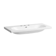   Laufen Lua kerámia mosdó 100x46cm 3 csaplyukkal, LCC bevonattal, fehér H8100894001081