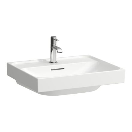 Laufen Meda porcelán mosdó 55x46 cm csaplyukkal és túlfolyóval, fehér H8101120001041