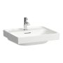 Laufen Meda porcelán mosdó 55x46 cm csaplyukkal és túlfolyóval, fehér H8101120001041