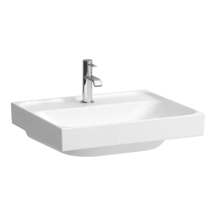 Laufen Meda porcelán mosdó 55x46 cm csaplyukkal és túlfolyó nélkül, fehér H8101120001111
