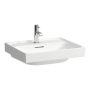 Laufen Meda porcelán mosdó 55x46 cm túlfolyóval és csaplyuk nélkül, LCC bevonattal, fehér H8101124001091