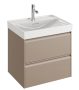 Laufen Meda porcelán mosdó 60x46 cm csaplyukkal és túlfolyóval, LCC bevonattal, fehér H8101134001041