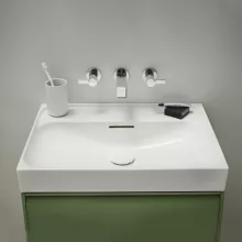   Laufen Meda porcelán mosdó 60x46 cm túlfolyóval és csaplyuk nélkül, matt fehér H8101137571091