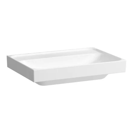 Laufen Meda porcelán mosdó 65x46 cm csaplyuk és túlfolyó nélkül, fehér H8101140001121