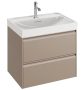 Laufen Meda porcelán mosdó 65x46 cm csaplyukkal és túlfolyóval, matt fehér H8101147571041