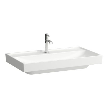 Laufen Meda porcelán mosdó 80x46 cm 1 csaplyukkal, fehér H8101170001111