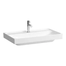   Laufen Meda porcelán mosdó 80x46 cm 3 csaplyukkal és túlfolyó nélkül, fehér H8101170001581