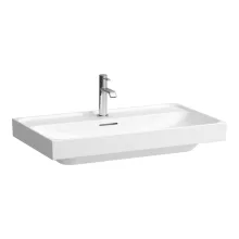   Laufen Meda porcelán mosdó 80x46 cm csaplyukkal és túlfolyóval LCC bevonattal, fehér H8101174001041
