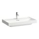 Laufen Meda porcelán mosdó 80x46 cm csaplyukkal és túlfolyó nélkül LCC bevonattal, fehér H8101174001111
