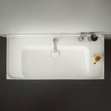 Laufen Meda porcelán mosdó pakoló felülettel 100x46 cm csaplyukkal és túlfolyóval, fehér H8101190001041