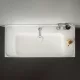 Laufen Meda porcelán mosdó pakoló felülettel 100x46 cm csaplyukkal és túlfolyóval, fehér H8101190001041