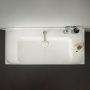 Laufen Meda porcelán mosdó pakoló felülettel 100x46 cm csaplyukkal és túlfolyóval, fehér H8101190001041
