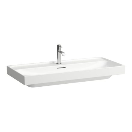 Laufen Meda porcelán mosdó pakoló felülettel 100x46 cm túlfolyóval és csaplyuk nélkül, fehér H8101190001091