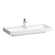 Laufen Meda porcelán mosdó pakoló felülettel 100x46 cm csaplyukkal és túlfolyó nélkül, fehér H8101190001111