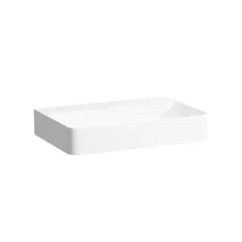   Laufen Val mosdó 65x42 cm csaplyuk és túlfolyó nélkül, fehér H8102840001121