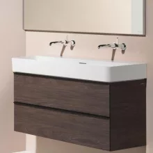   Laufen Val matt fehér mosdó 120x42 cm, csaplyuk nélkül H8102897571091