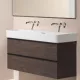 Laufen Val matt fehér mosdó 120x42 cm, csaplyuk nélkül H8102897571091