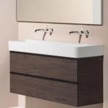   Laufen Val matt fehér mosdó 120x42 cm, csaplyuk és túlfolyó nélkül H8102897571121