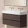 Laufen Val matt fehér mosdó 120x42 cm, csaplyuk és túlfolyó nélkül H8102897571121