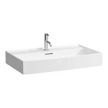   Laufen Kartell by Laufen fehér mosdó 80x46 cm egy csaplyukkal és túlfolyóval H8103360001041
