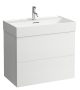 Laufen Kartell by Laufen fehér mosdó 80x46 cm egy csaplyukkal és túlfolyóval H8103360001041