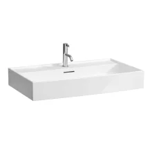   Laufen Kartell by Laufen fehér mosdó 80x46 cm, egy csaplyukkal és túlfolyóval, LCC bevonattal H8103364001041