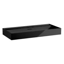   Laufen Kartell by Laufen kerámia mosdó 100x46 cm három csaplyukkal és túlfolyóval, fényes fekete H8103370201081