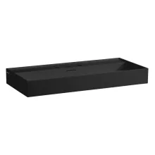   Laufen Kartell by Laufen kerámia mosdó 100x46 cm három csaplyukkal és túlfolyóval, matt fekete H8103377161081