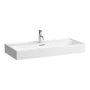 Laufen Kartell by Laufen kerámia mosdó 100x46 cm csaplyukkal és túlfolyóval, matt fehér H8103377571041