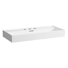   Laufen Kartell by Laufen kerámia mosdó 100x46 cm három csaplyukkal és túlfolyóval, matt fehér H8103377571081