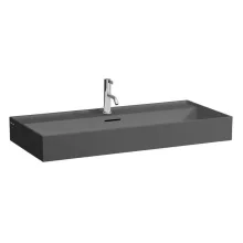   Laufen Kartell by Laufen kerámia mosdó 100x46 cm csaplyukkal és túlfolyóval, matt grafit H8103377581041