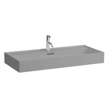   Laufen Kartell by Laufen kerámia mosdó 100x46 cm csaplyukkal és túlfolyóval, matt szürke H8103377591041