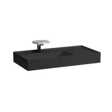   Laufen Kartell by Laufen matt fekete mosdó 90x46 cm, 1 csaplyukkal és túlfolyó nélkül H8103387161111