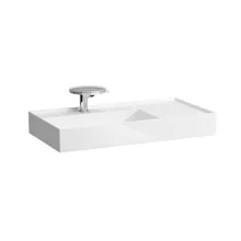   Laufen Kartell by Laufen matt fehér mosdó 90x46 cm, 1 csaplyukkal és túlfolyó nélkül H8103387571111