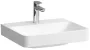 Laufen Pro X porcelán 55x47 cm mosdó csaplyukkal és túlfolyó nélkül, fehér kivitelben
