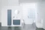 Laufen Pro X porcelán 60x47 cm mosdó 3 csaplyukkal és túlfolyóval, fehér kivitelben