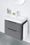 Laufen Pro X porcelán 60x47 cm mosdó túlfolyóval és csaplyuk nélkül, fehér kivitelben